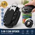 5-in-1 Universal Can & Jar Opener | Effortlessly Open Any Lid